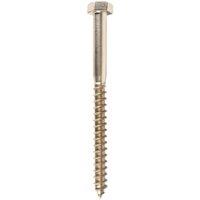 Wickes External Stainless Steel Coach Screws - M12 x 150mm - Pack of 2