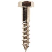 Wickes External Stainless Steel Coach Screws - M8 x 40mm - Pack of 4