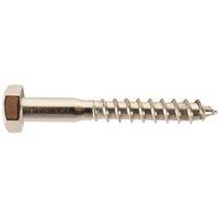 Wickes External Stainless Steel Coach Screws - M8 x 60mm - Pack of 4