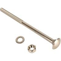 Wickes Exterior Grade Coach Bolts - M12 x 220mm - Pack of 5