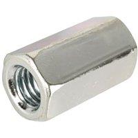 Wickes ZP Studding Connector Nut - M8 - Pack of 10