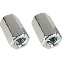 Wickes ZP Studding Connector Nut - M10- Pack of 10
