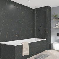 Wetwall Elite Marbre Celeste Tongue & Groove Single Shower Panel - 2420 x 600 x 10mm