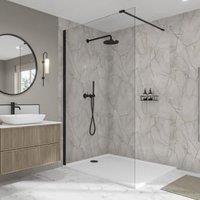Wetwall Elite Marmo Puro Elite Tongue & Groove Single Shower Panel - 2420 x 600 x 10mm