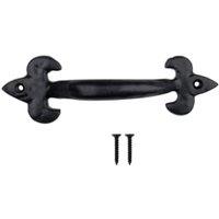 Antique Effect Black Cabinet Pull Handle - 102mm