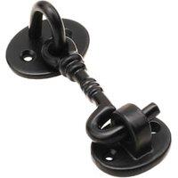 Black Antique Cabin Hook - 76mm