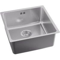 Abode Matrix R25 Medium Undermount 1 Bowl Sink - Stainless Steel