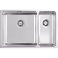 Abode Matrix R25 Undermount 1.5 Bowl Left Hand Main Bowl Sink - Stainless Steel