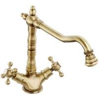 Abode Melford Monobloc Kitchen Tap - Antique Brass