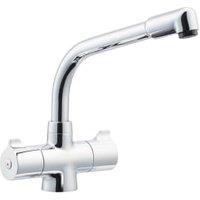Abode Dual Handle Kitchen Tap - Chrome