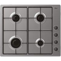 Hoover HHW6LPB 4 Burner Side Control Gas Hob - Stainless Steel