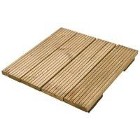 Wickes Softwood Green Deck Tile - 50 x 500 x 500mm