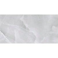 Wickes Onyx Grey Ice Polished Porcelain Wall & Floor Tile - 600 x 300mm - Sample