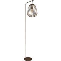 Eglo Espinal Steel Caged Style Contemporary Floor Lamp - Black
