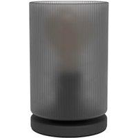 Eglo Colomera Glass & Steel Minimalist Table Lamp - Black