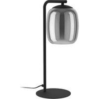 Eglo Ciampino Steel & Glass Modern LED Table Lamp - Black
