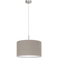 Eglo Pasteri Fabric Pendant Light - Taupe