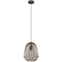 Eglo Espinal Caged Contemporary Pendant Light - Bronze