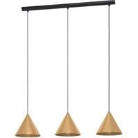 Eglo Narices 3-Light Pendant Light - Black & Gold