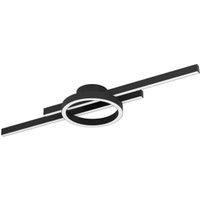 Eglo Amandolo LED Contemporary Flush Ceiling Light - Black