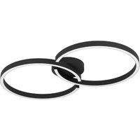 Eglo Amandolo LED Round Ceiling Light - Black
