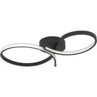 Eglo Serpins Aluminium & Steel Modern Ceiling Light - Black