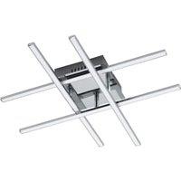 Eglo Lasana 1 LED Flush Ceiling Light - Chrome