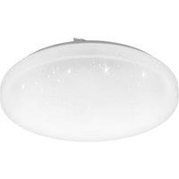Eglo Frania-S White Crystal Effect Ceiling Light - 330mm