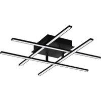 Eglo Lasana 1 LED Flush Ceiling Light - Black