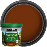 Ronseal One Coat Shed & Fence Protector - Medium Oak - 5L
