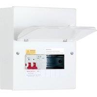 Deta 8-Module 5 Way 100A Mains Switch Consumer Unit with Type 2 SPD