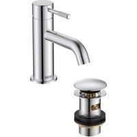 Bristan Molida Eco Start Basin Mixer Tap with Clicker Waste - Chrome