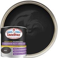 Sandtex 10 Year Multi Surface Exterior Satin - Black - 2.5L
