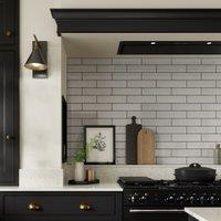 Wickes Farmhouse Soft Grey Ceramic Wall Tile - 300 x 75mm