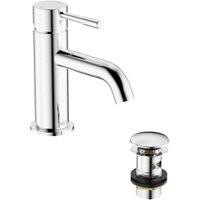 Bristan Mila Basin Mixer Tap with Clicker Waste - Chrome