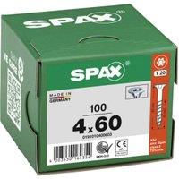 Spax T-Star Plus Flat Countersunk WIROX 4.0 x 60mm T20 - Pack of 100