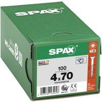 Spax T-Star Plus Flat Countersunk WIROX 4.5 x 70mm T20 - Pack of 100
