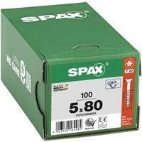 Spax T-Star Plus Flat Countersunk WIROX 5.0 x 80mm T20 - Pack of 100