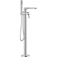 Wickes Mariz Floor Standing Bath Shower Mixer Tap - Chrome