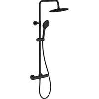 Wickes Mariz Round Dual Outlet Mixer Shower - Matt Black