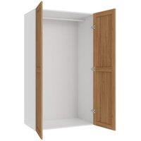 Wickes Ashland Oak Shaker Double Wardrobe with Rail - 1800 x 1000mm
