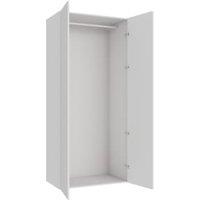 Wickes Claydon White Slab Double Wardrobe with Rail - 2250 x 1000mm