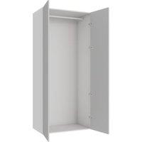 Wickes Claydon Grey Slab Double Wardrobe with Rail - 2250 x 1000mm