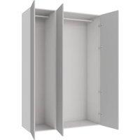 Wickes Claydon Grey Slab Triple Wardrobe with Rail - 2250 x 1500mm