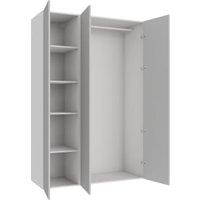 Wickes Claydon Grey Slab Triple Wardrobe with Rail & Shelves - 2250 x 1500mm