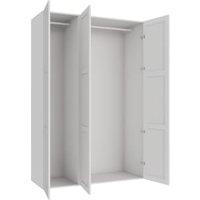 Wickes Ashland White Shaker Triple Wardrobe with Rail - 2250 x 1500mm