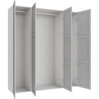 Wickes Ashland Grey Shaker 3 Cabinet Quad Wardrobe with Rail - 2250 x 2000mm