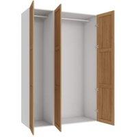 Wickes Ashland Oak Shaker Triple Wardrobe with Rail - 2250 x 1500mm