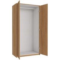 Wickes Claydon Oak Slab Double Wardrobe with Rail, Plinth & Panels 2083 x 1036mm