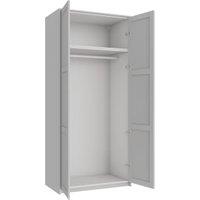 Wickes Ashland Grey Shaker Double Wardrobe with Rail, Plinth & Panels - 2333 x 1036mm